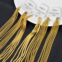 Collier pour femme en acier inoxydable plaqué or 18 carats, certifié GDTC, avec chaîne torsadée, maillons en forme de corde et serpent, vente en gros Zeadear