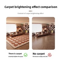 Tapis moderne à boucles bouclées, tapis géométrique uni pour le salon, la chambre à coucher, décoration