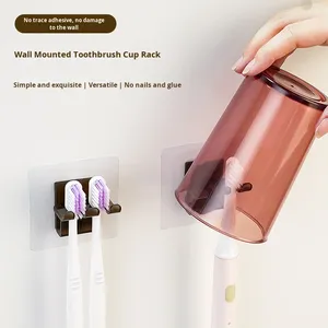 ชั้นวางของในห้องน้ำแบบใสสองชั้นติดผนังแบบไม่ต้องเจาะรู ขายส่ง - Product Image 3