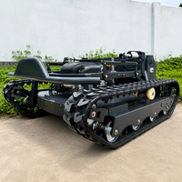 Mesin Pemotong Rumput Crawler 900mm dengan Remote Control, 16HP Bensin, Pemotong Semak untuk Rumput Tinggi, Perawatan Kebun, Kebun Buah, dan Lereng Bukit