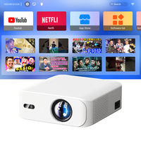 Mini projecteur LED 4K Home Cinéma avec Wi-Fi et Bluetooth, projecteur vidéo de qualité supérieure, projecteur portable Android 4K, projecteur de téléphone 1080P