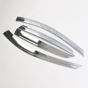 Accesorios Exteriores, Parasoles Laterales para Ventanas, Visera para Lluvia, Visera para Puerta, Cromado Negro para 2019 3 Hatchback - Product Image 5