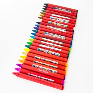 ชุดสีเทียนขนาดเล็ก 24 สี คุณภาพพรีเมียม สำหรับเด็กนักเรียน ปลอดสารพิษ ลบได้ ได้รับมาตรฐาน CE บรรจุในกล่องสี ราคาโรงงาน - Product Image 4