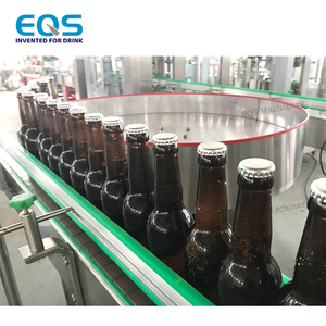 Ligne de remplissage de bière haute précision à double pré-évacuation pour bouteilles en verre – Usine d'embouteillage de bière à contre-pression standard - Product Image 3