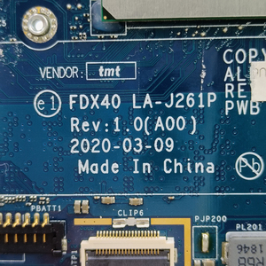 Original nouveau pour Dell Latitude 7310 7410 carte mère i7-10610U 09VWF8 FDX40 LA-J261P - Product Image 4