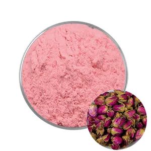 Polvere di estratto di fiori di rosa di bellezza naturale e di alta qualità all'ingrosso