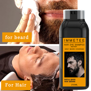 Etiqueta privada <span class=keywords><strong>Barba</strong></span> Tinte <span class=keywords><strong>para</strong></span> el cabello Cobertura de raíz gris Color de cabello Crema Negro Cubrir temporalmente el cabello <span class=keywords><strong>Champú</strong></span> de lavado de <span class=keywords><strong>barba</strong></span> <span class=keywords><strong>blanca</strong></span> - Product Image 3