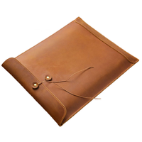 Boshiho Portable Vintage PU mallette en cuir mode bureau papier organisateur grande capacité pour stocker des Documents données contrats