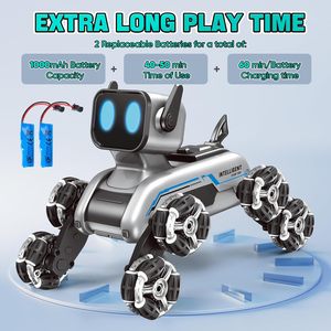 Nieuwe Kinderen Intelligente Kind Afstandsbediening Machine Robot Hond Speelgoed Auto Cadeau Achtwielaandrijving Stunt Mechanische Klimauto - Product Image 3