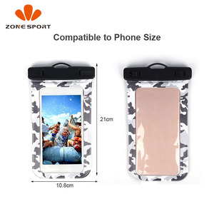 Bolsa seca de PVC de alta calidad, funda de teléfono impermeable táctil con estampado personalizado para protección de teléfono móvil, <span class=keywords><strong>tamaño</strong></span> y Color personalizables - Product Image 4