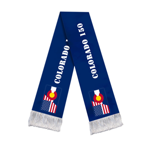 Écharpe du 150e anniversaire du Colorado 17x135 cm, Fournitures de double célébration du 250e anniversaire américain, Écharpe de la Fê<span class=keywords><strong>te</strong></span> de l'Indépendance - Product Image 1