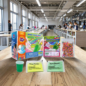 수제 퍼티 슬라임 과학 실험실 키트-어린이를위한 안전한 STEM 감각 장난감 DIY 음파 물리 및 화학 실험 - Product Image 1