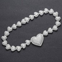 Hip Hop amour Collier De Mode Glacé Plein De Zircon CZ 22MM Personnalité Tendance Bijoux Grand Coeur Collier Hommes