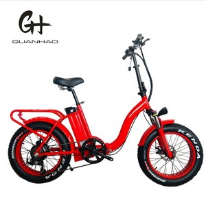 Bicicleta Eléctrica Plegable con Neumáticos Anchos, 45 MPH, 48V 1000W 13AH 20 X4.0, Tipo Step-Thru, Disponible para Envío Inmediato, Económica - Product Image 4