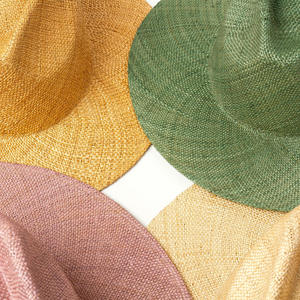 قبعة فيدورا من القش الطبيعي الفاخر مخصصة قبعة باو القش قبعة باناما للنساء والرجال درع صيفي للشاطئ - Product Image 2