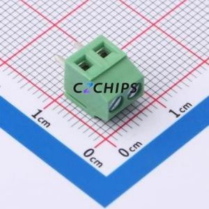 DG381-3.5-02P-14-00A(H) Screw Terminal Block Through hole Component (THT),P=3.5mm Connector 3.5mm Through Hole 2P 1 - Product Image 1