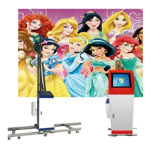 High quality vertical wall printer for high speed printing colourful pictures