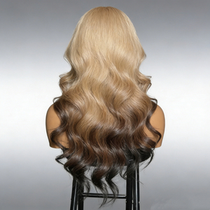 Parrucca Lace Front 13*6 HD <span class=keywords><strong>in</strong></span> <span class=keywords><strong>Capelli</strong></span> Umani, Biondo Ombré 613, Ondulata Morbida, <span class=keywords><strong>in</strong></span> <span class=keywords><strong>Capelli</strong></span> Umani <span class=keywords><strong>Veri</strong></span> Vergini Grezzi Vietnamiti - Product Image 5