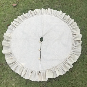 Falda de Árbol de Navidad Redonda de Terciopelo Minimalista de 48 Pulgadas, Color Rojo, Blanco, Verde y Gris, Personalizada de Fábrica - Product Image 6