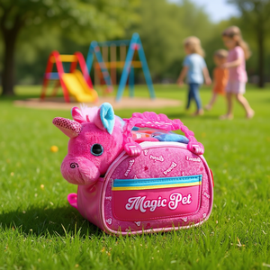 Magic Pet Plush <b>Backpack</b> 14x9x16 Cm For <b>Kids</b> Playtime - Product Image 3