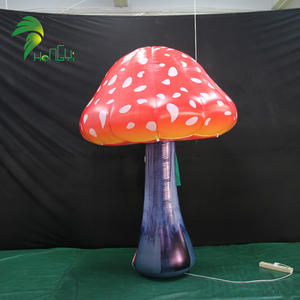 קישוט פטריות מתנפח, דגם מתנפחים אגריק מתנפחים עם אור, קישוטי חצר חג - Product Image 1