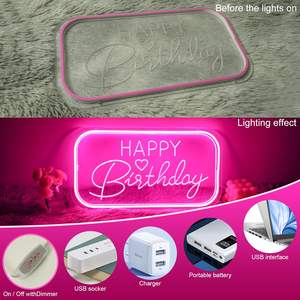 3D Carving LED <b>Neon</b> <b>Sign</b> Personalized Custom <b>Neon</b> Light for Wedding Birthday <b>Party</b> Bedroom Game Room Bar Store - Product Image 2