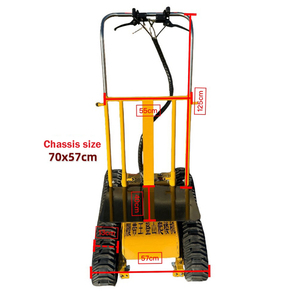 Wide-Track Foldable Electric Stair Climber <strong>Cart</strong> Maneuverable Rubber Transport Tool for <strong>Industrial</strong> Shopping Storage Farm Work - Product Image 5
