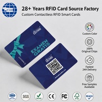 Carte à puce RFID 13,56 MHz en PVC, carte intelligente personnalisable, vente en gros pour hôtels et accès, directement de l'usine