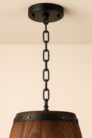 Lampe suspendue rustique en bois, style moderne américain, vintage, pour bar, cave à vin, café, luminaire décoratif