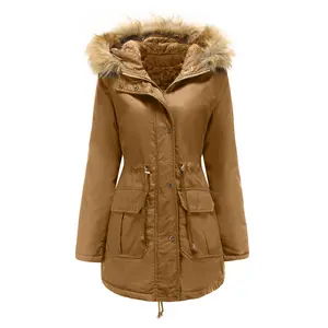 새로운 겨울 고품질 플러스 사이즈 여성 코트 양털 코튼 두꺼운 따뜻한 코트