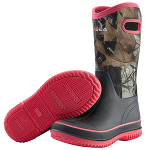 HISEA stivali da pioggia per <span class=keywords><strong>donna</strong></span> stivali di gomma a metà polpaccio stivali da fienile isolati in Neoprene impermeabili per il giardinaggio di lavoro di fango - Product Image 4