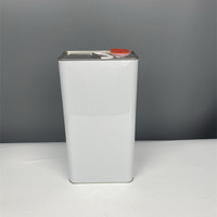 Bidons métalliques carrés en fer blanc de 5L à couvercle vissé, pour peinture, aérosol, huile brute, emballage métallique, directement de l'usine