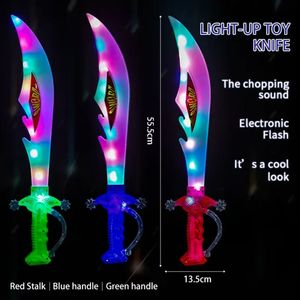 Épée lumineuse à induction, épée peinte par pulvérisation, couteau de <span class=keywords><strong>requin</strong></span>, <span class=keywords><strong>jouet</strong></span> pour enfants, son, musique, couleur, épée large, jouets LED - Product Image 3