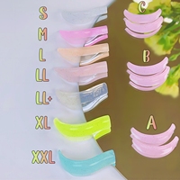 Boucliers auto-adhésifs de levage de cils Coussin de levage de cils sans colle 9 tailles Katya Vinog Shield No Glue Roller L Curl Silicone Perm Rods