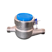 Durable Stainless Steel DN25 Dry Dial Multi Jet Water Meter Measurement Device