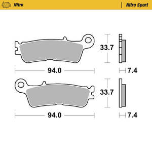 Moto Master FANTIC 250 XX 22-23 tamponi Nitro anteriori nuove condizioni - Product Image 1