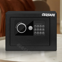 CEQSAFE Coffre-fort miniature électronique à code en métal de haute qualité Boîte à argent
