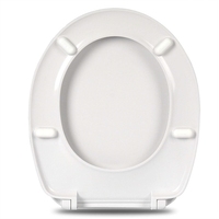 Abattant de toilettes moderne, jetable, économique, en résine d'urée, à fermeture douce, avec fonction de lavage féminin, blanc WONDER WD-805