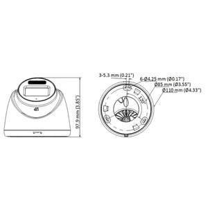 DS-2CE78K0T-LFS 3K Dual Light Audio Fixed Turret TVI <b>Camera</b>(No Logo Version) - Product Image 4