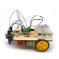 Robot jouet voiture OKYN251010-1, suivi de ligne, jouet en bois STEM, science et ingénierie, kit de robotique pour enfants d'âge scolaire