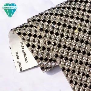 Vendita diretta in fabbrica foglio di strass autoadesivo gioielli fai da te accessori per abbigliamento con finiture in strass