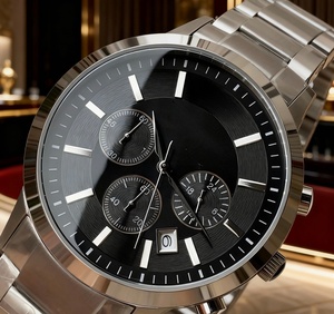 Montre-bracelet automatique mécanique pour homme, chronographe, verre saphir, mouvement en acier inoxydable, style sport et plongée, avec cadran en forme d'heure de Jaffa. - Product Image 1