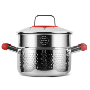 Kengqiang Stainless Steel Hot <b>Pot</b> 4.1L 6.1L 10L <b>Induction</b> Compatible Double Handle Thickened Cooking <b>Pot</b> - Product Image 2