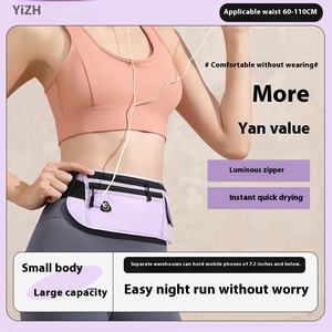 Sac de taille de sport imperméable personnalisé pour l'extérieur, hommes et femmes, fermeture éclair pour la remise en forme, les voyages, le téléphone portable, la course à pied, les sacs de jogging - Product Image 3