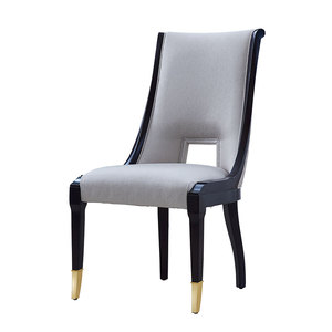 Ensemble de chaises de <span class=keywords><strong>salle</strong></span> à <span class=keywords><strong>manger</strong></span> élégantes et modernes en bois massif, siège rembourré épais, support dorsal ergonomique, finition en laiton et cuivre de luxe, meubles pour la maison - Product Image 6