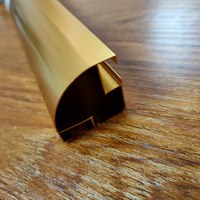 Profilé en aluminium extrusion, 4 pièces, haute qualité, personnalisés, usine