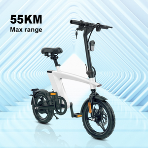 Bicicleta Eléctrica Plegable de Alta Velocidad H1, Neumáticos de 14 Pulgadas, Bicicleta Eléctrica Urbana para Adultos con Suspensión Completa, H1 Lista para Enviar desde Almacén Europeo, UE - Product Image 1