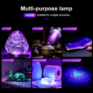 <span class=keywords><strong>Linterna</strong></span> <span class=keywords><strong>Ultravioleta</strong></span> UV <span class=keywords><strong>Profesional</strong></span> Helius Multifunción con 128 LED, Lente de Filtro Negro de Aleación de Aluminio para Inspección - Product Image 4