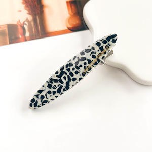 New 6.5cm <strong>Acetic</strong> <strong>Acid</strong> Oval Beak Clip Custom logo Hair Clips for Women Hair Accessories - Product Image 4