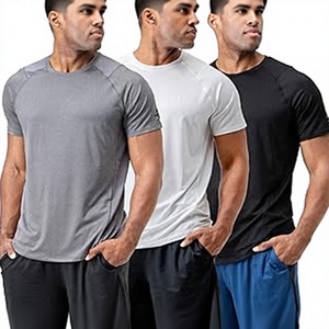 Men's Quick Dry <b>Moisture</b> <b>Wicking</b> Polyester Workout T <b>Shirt</b> Breathable Regular Fit Short Sleeve Sports Gym Training Casual <b>Shirts</b> - Product Image 4
